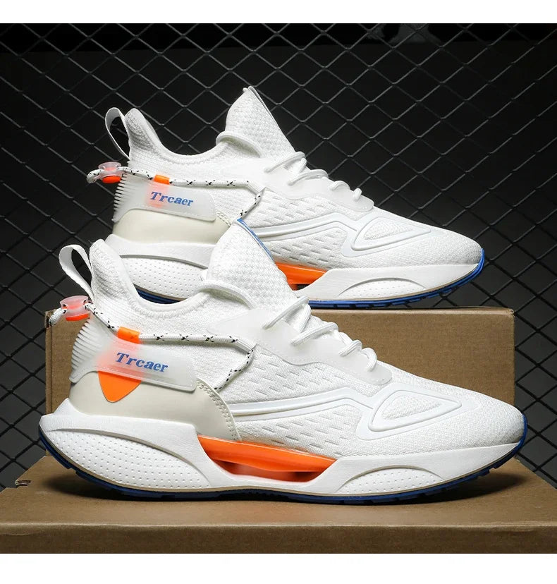 Zapatillas de deporte para hombre, zapatillas para correr de alta calidad con zapato de palomitas de maíz, cómodas zapatillas Unisex para correr, caminar, tenis informales, transpirables y ligeras