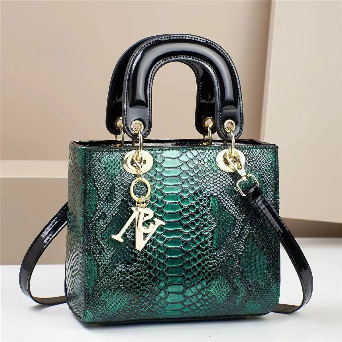 Bolso de hombro para mujer, bolsos de diseñador de lujo para mujer, bandoleras cruzadas de cuero brillante, bolsos con asa superior, bolso de tendencia para mujer