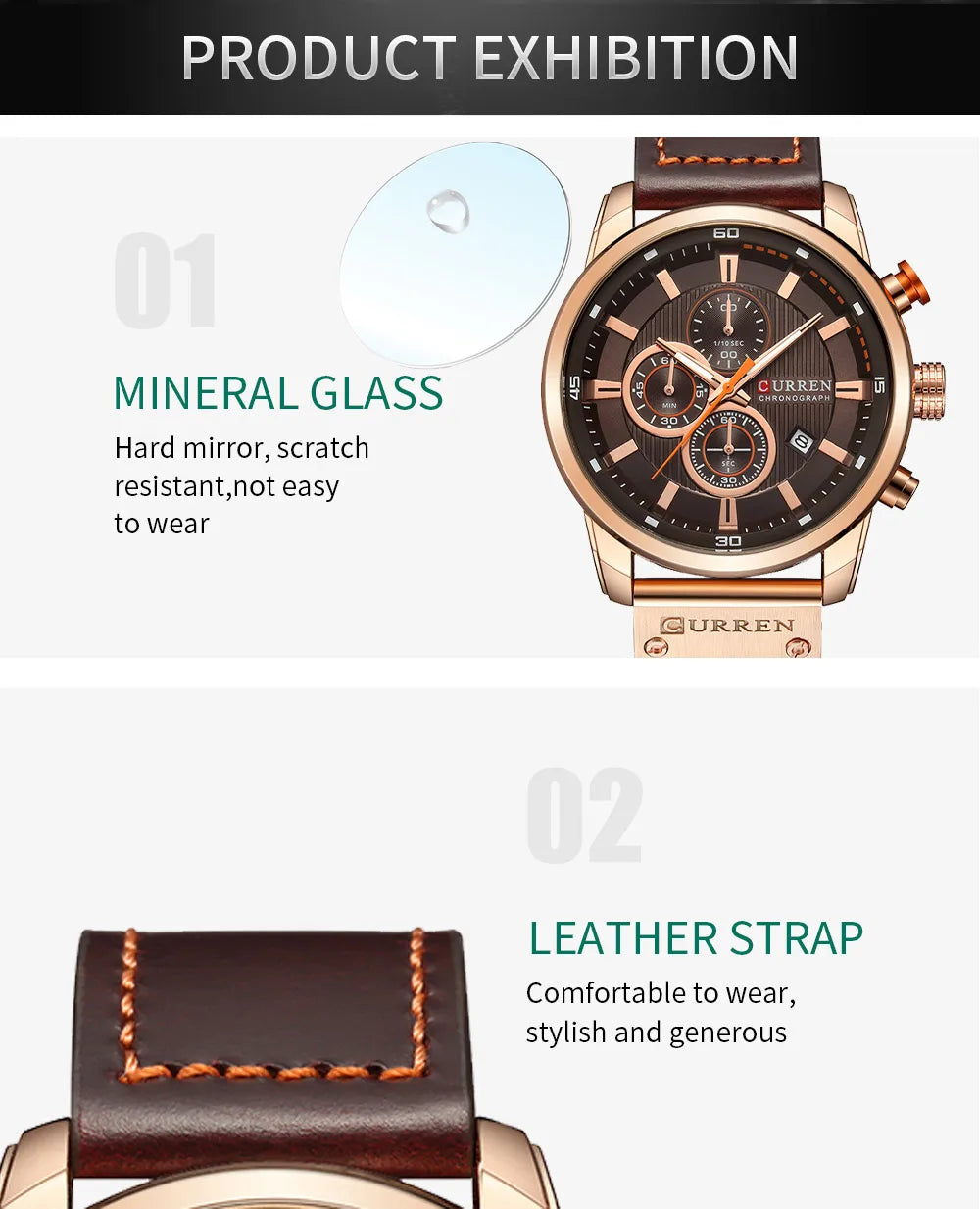 Reloj de Pulsera CURREN 8291 para Hombre, Cronógrafo de Cuarzo, Estilo Casual, Deportivo, Militar, de Moda, para Caballero