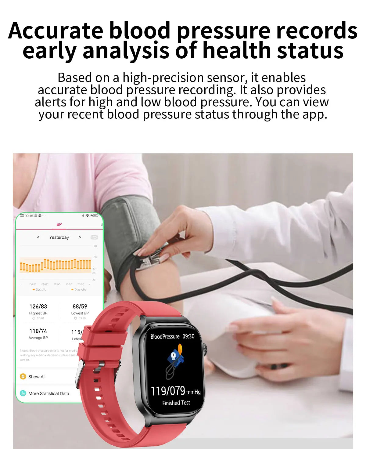 Nuevo Reloj Inteligente de Salud Nivel Hospitalario 2026 con Medición de Grasa Corporal, ECG, Oxígeno en Sangre, Presión Arterial, Pantalla AMOLED HD, Llamadas y Funciones Deportivas para Hombre
