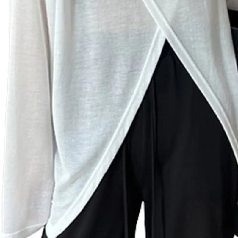 Verano elegante moda Harajuku Slim Fit ropa femenina suelta Casual todo fósforo camisetas sólido cuello redondo estilo fino camisetas de manga larga
