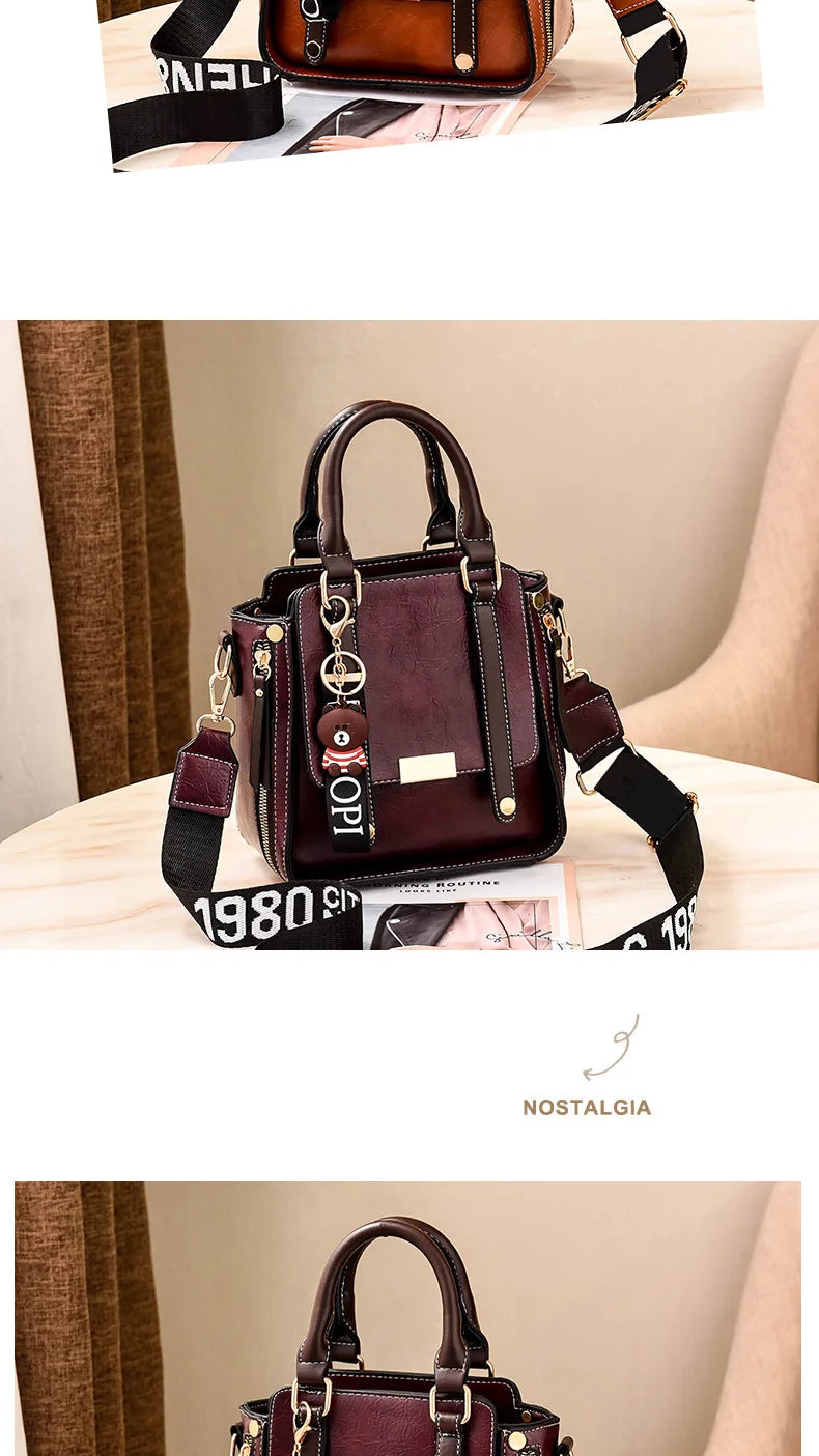 Bolso de mano de diseñador de marca de lujo para mujer, bolso de hombro de nueva tendencia a la moda, bolso cruzado Retro clásico, bolso cuadrado pequeño para ir al trabajo