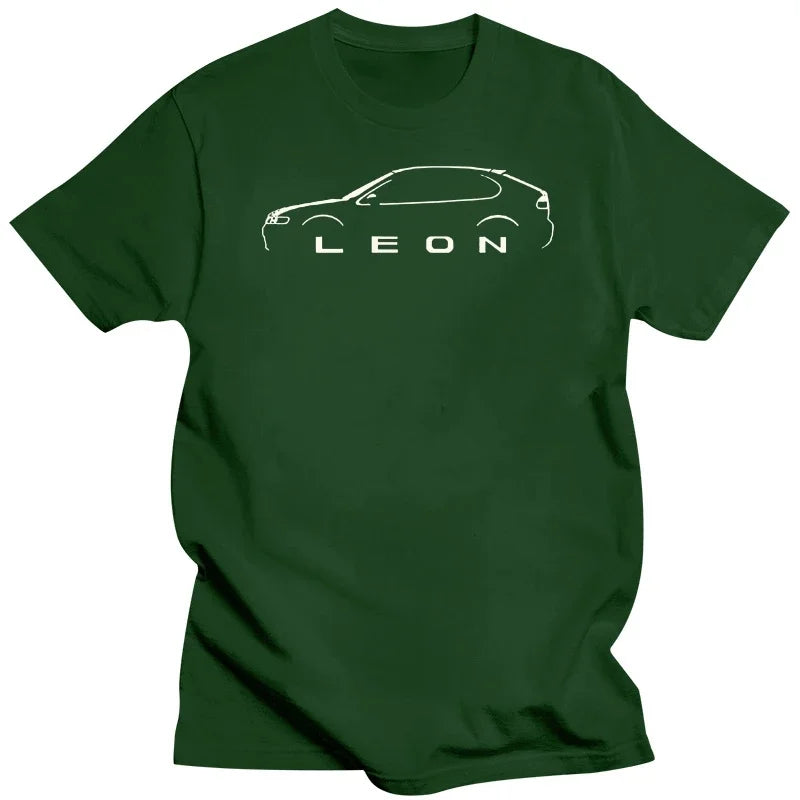 Camiseta de algodón de manga corta para hombre, camisa de diseño de coche clásico inspirado en león de España, nueva moda de verano