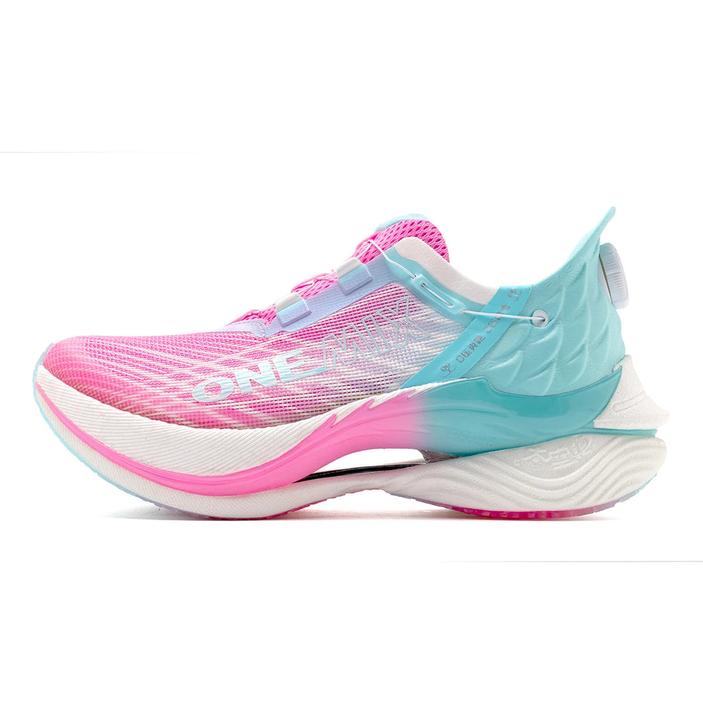 ONEMIX Trail Racing zapatillas para correr cojín malla transpirable estable usable placa de carbono al aire libre maratón deporte entrenamiento zapatillas