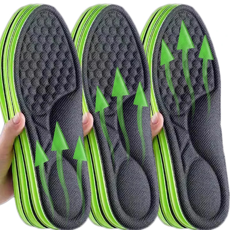 Plantillas ortopédicas de espuma viscoelástica suave, plantillas desodorantes negras para zapatos deportivos, absorbe el sudor, accesorios antibacterianos para zapatos, 2/10 Uds.