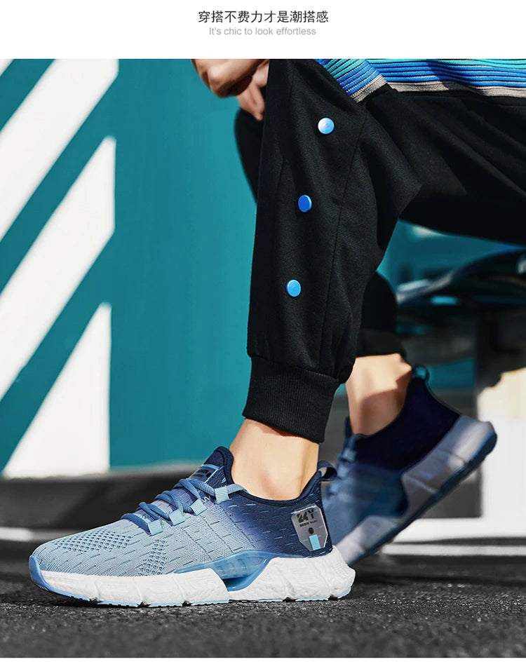 Zapatillas de deporte ligeras a la moda para hombre, zapatos deportivos cómodos y transpirables para caminar, calzado informal para correr, tenis, entrenamiento de gimnasia
