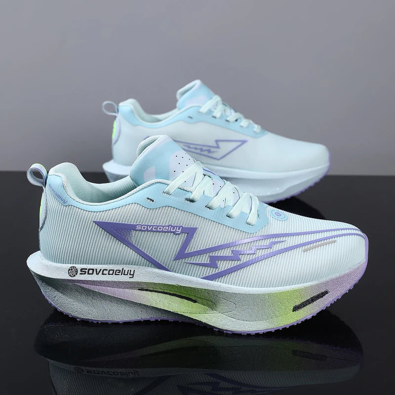 Zapatos Deportivos para Hombre, Transpirables, Versátiles, con Placa de Carbono que Absorbe Impactos, Zapatos Casuales Deportivos para Parejas