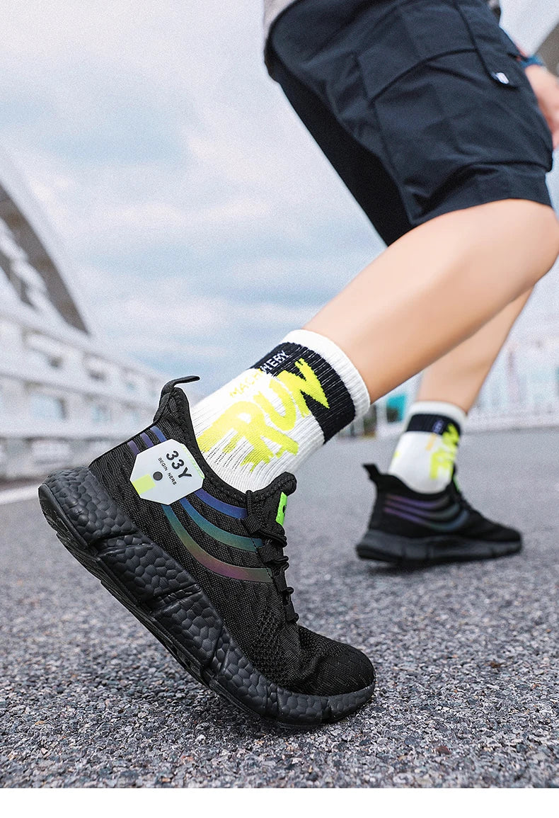 2025 zapatos para hombre, zapatillas transpirables para correr para hombre, zapatos de malla cómodos y ligeros para exteriores, zapatillas para caminar Unisex para mujer