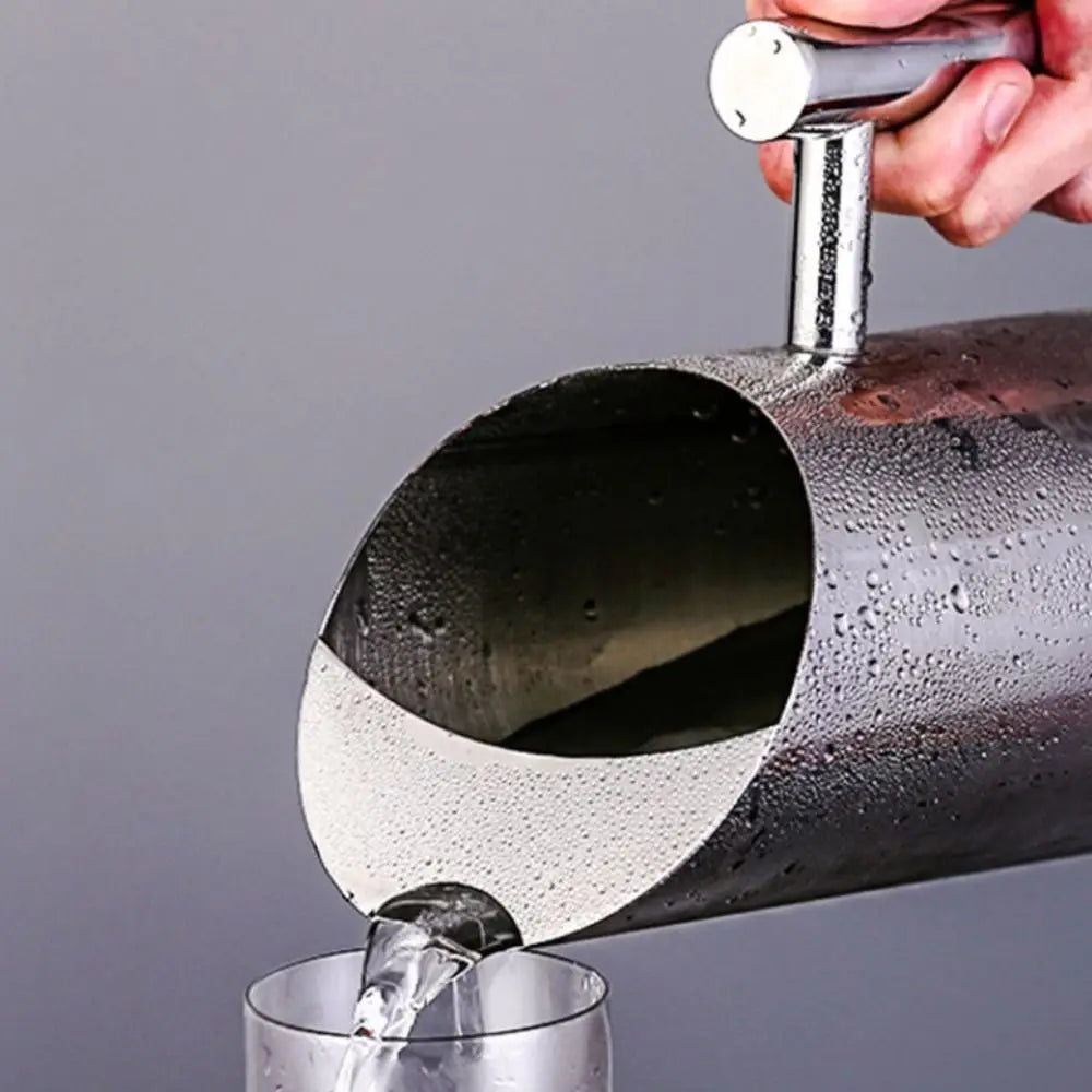 Jarra de café, jarra de agua de acero inoxidable de 1/1, 5/2L, hervidor frío recto de gran capacidad, jarra plateada/dorada a prueba de salpicaduras KTV