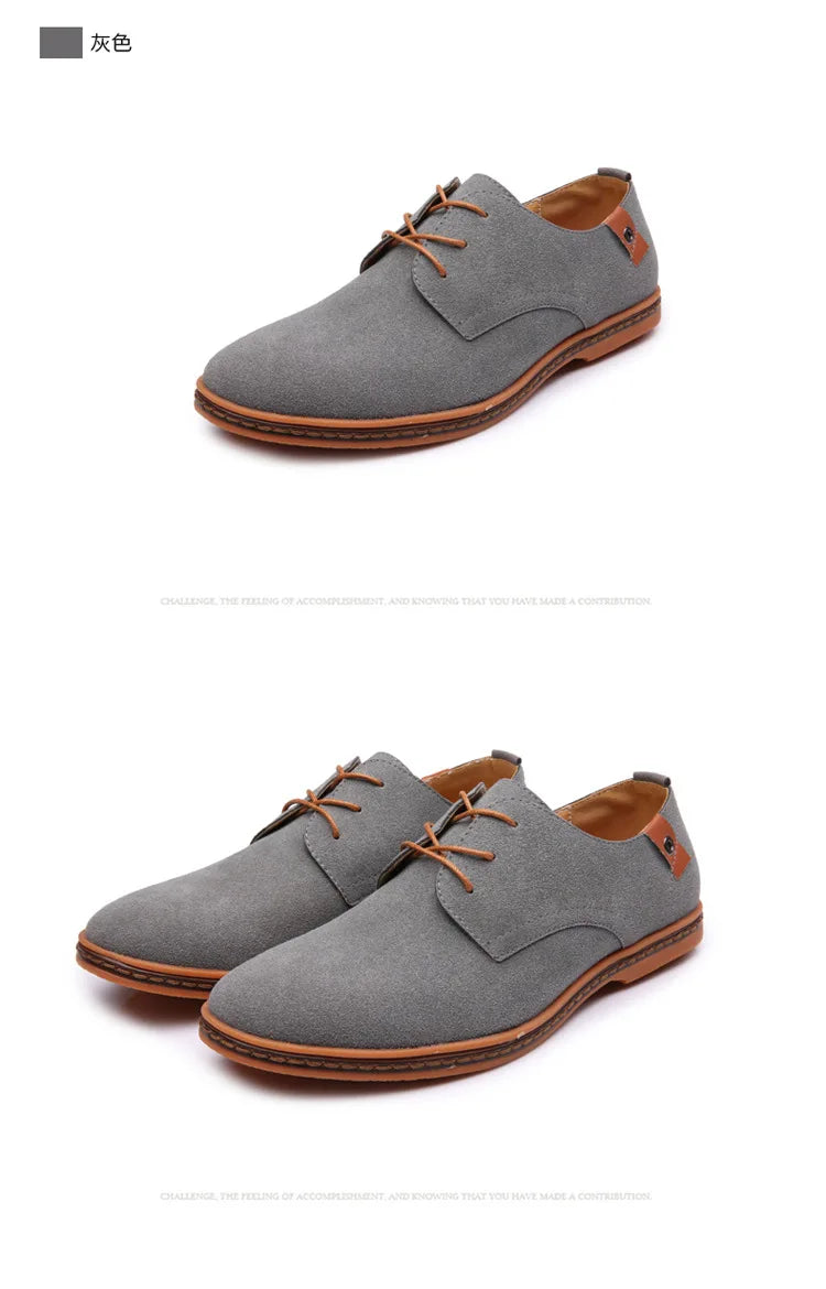 Zapatos de Cuero Nuevos 2026 para Hombre, Zapatos Oxford de Lujo para Hombre, Zapatos Casuales de Negocios de Cuero de Gamuza de Alta Calidad, Zapatos de Hombre