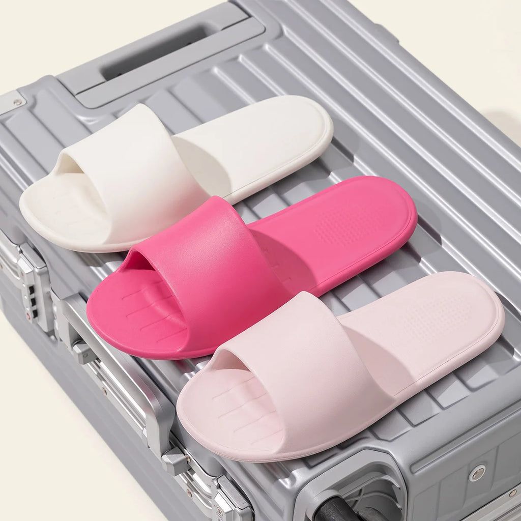 Zapatillas cómodas de EVA, zapatillas de interior de viaje fáciles de plegar, cómodas zapatillas informales ligeras