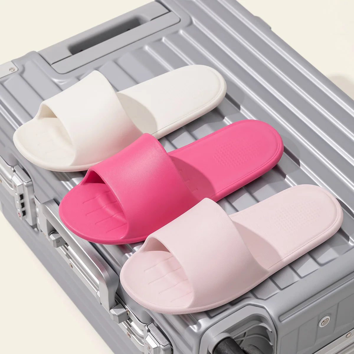 Zapatillas cómodas de EVA, zapatillas de interior de viaje fáciles de plegar, cómodas zapatillas informales ligeras