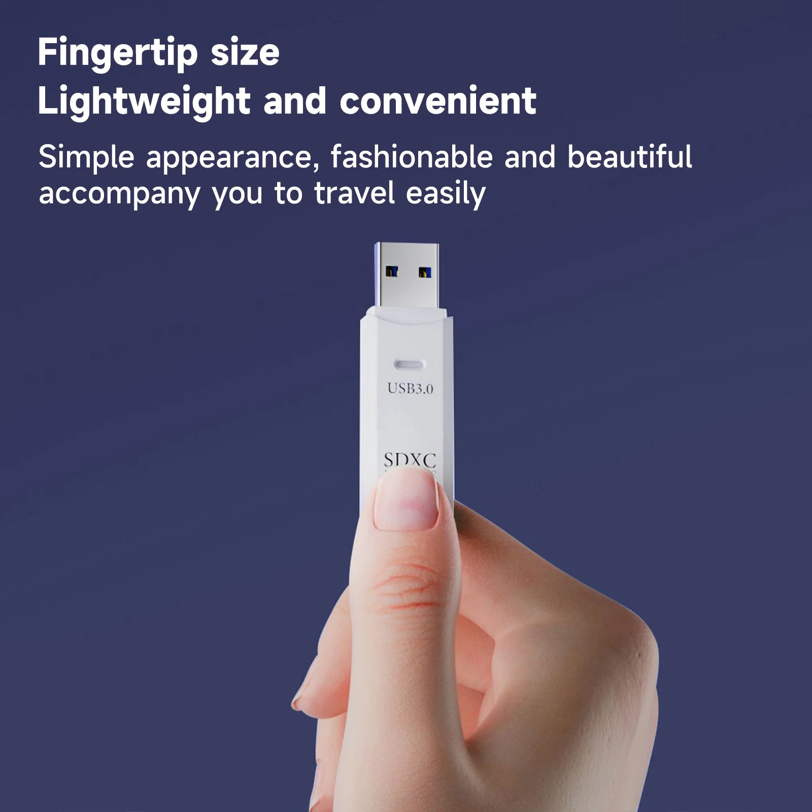 4-in-1 USB 3.0 Card Reader – High Speed TF/SD/Micro SD Adapter for PC & Laptop