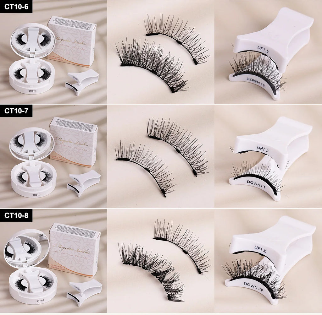 Magnetic Fake Eyelashes Set – Reusable 3D, No Glue, Waterproof
