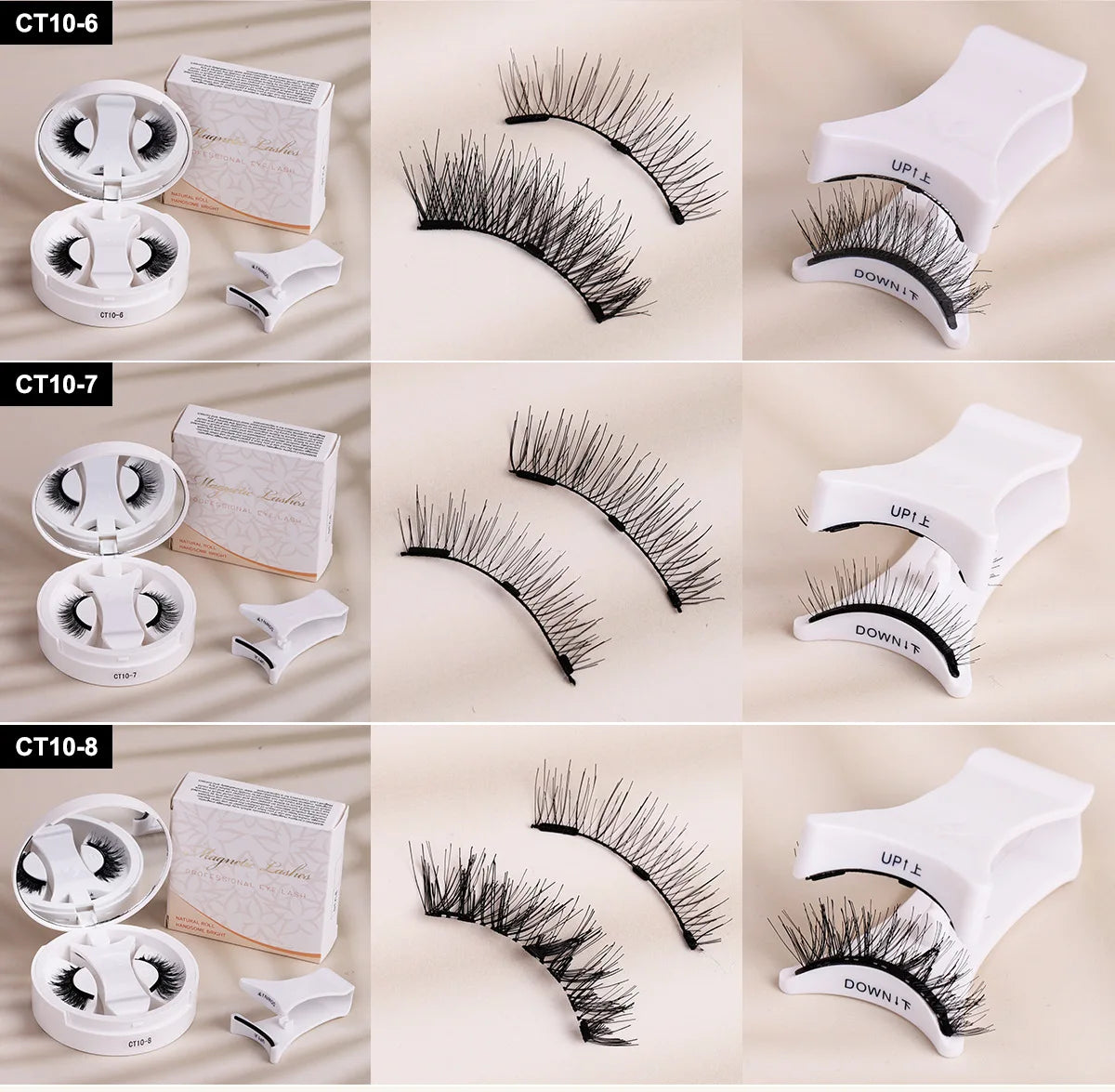 Magnetic Fake Eyelashes Set – Reusable 3D, No Glue, Waterproof