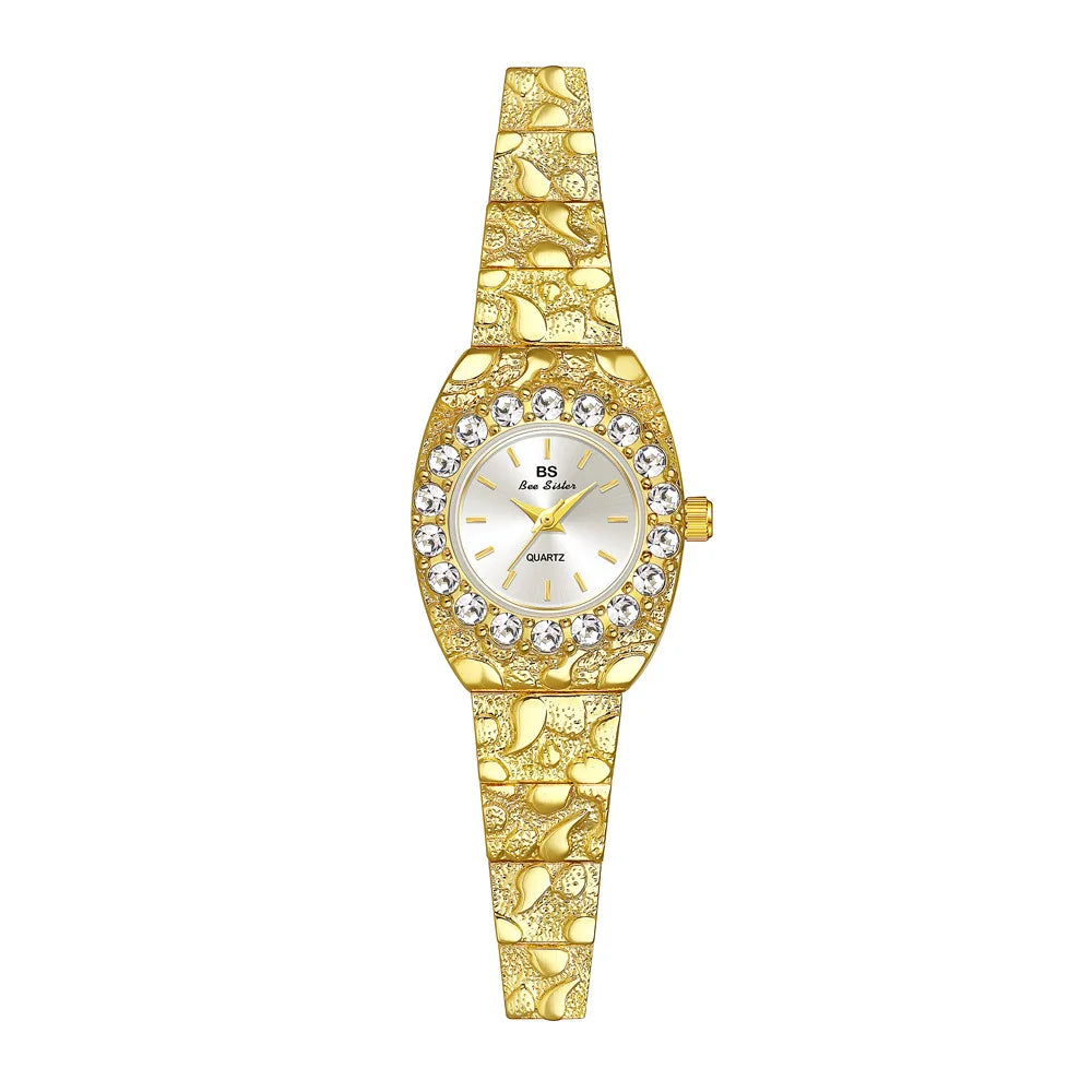 Relojes Bee Sister para mujer, novia, relojes de cuarzo para mujer, nicho de lujo, resistente al agua, reloj de pulsera elegante para mujer