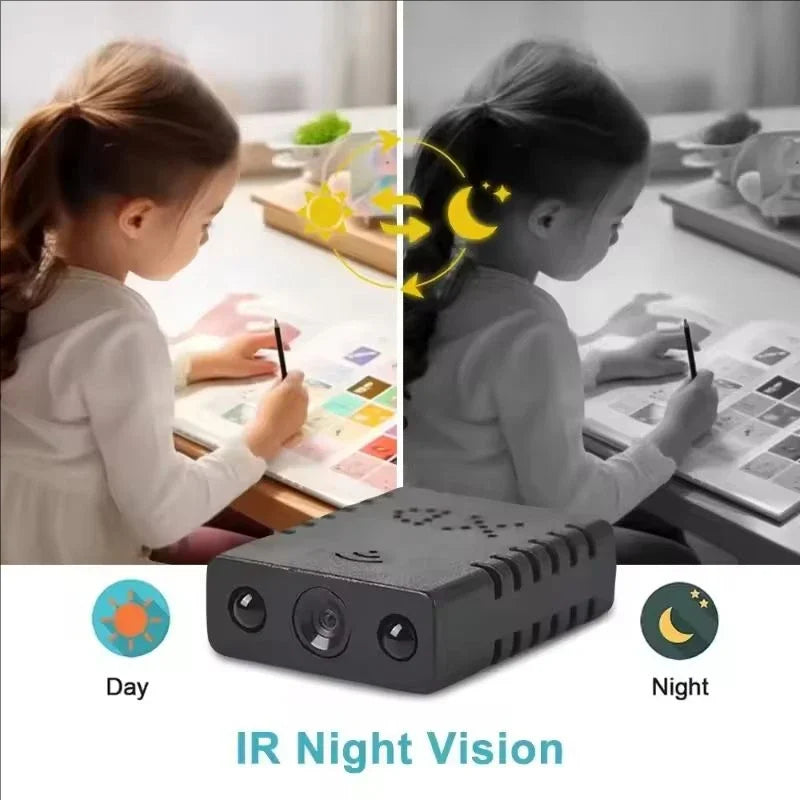 Mini Cámara Espía WiFi Full HD 1080P – Visión Nocturna, Detección de Movimiento, Inalámbrica