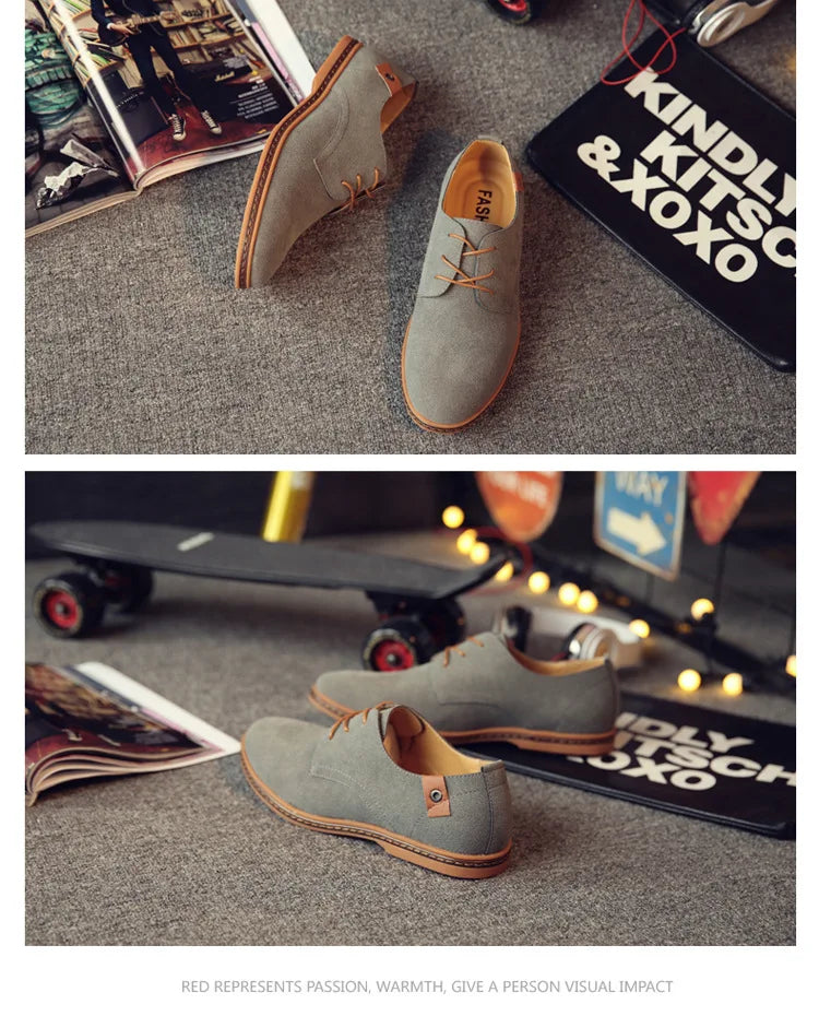 Zapatos de Cuero Nuevos 2026 para Hombre, Zapatos Oxford de Lujo para Hombre, Zapatos Casuales de Negocios de Cuero de Gamuza de Alta Calidad, Zapatos de Hombre