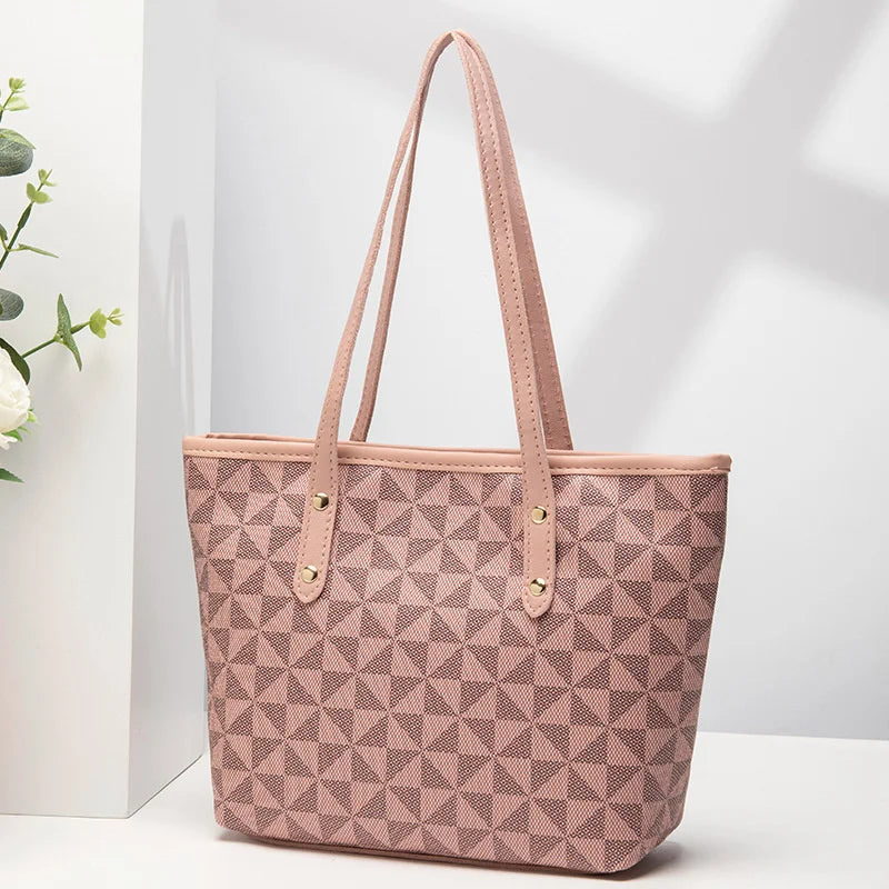 Bolso de Hombro de Gran Capacidad, Bolso de Mano de Cuero PU para Mujer, para Viajes Diarios y Uso Casual, Bolso Tote Versátil