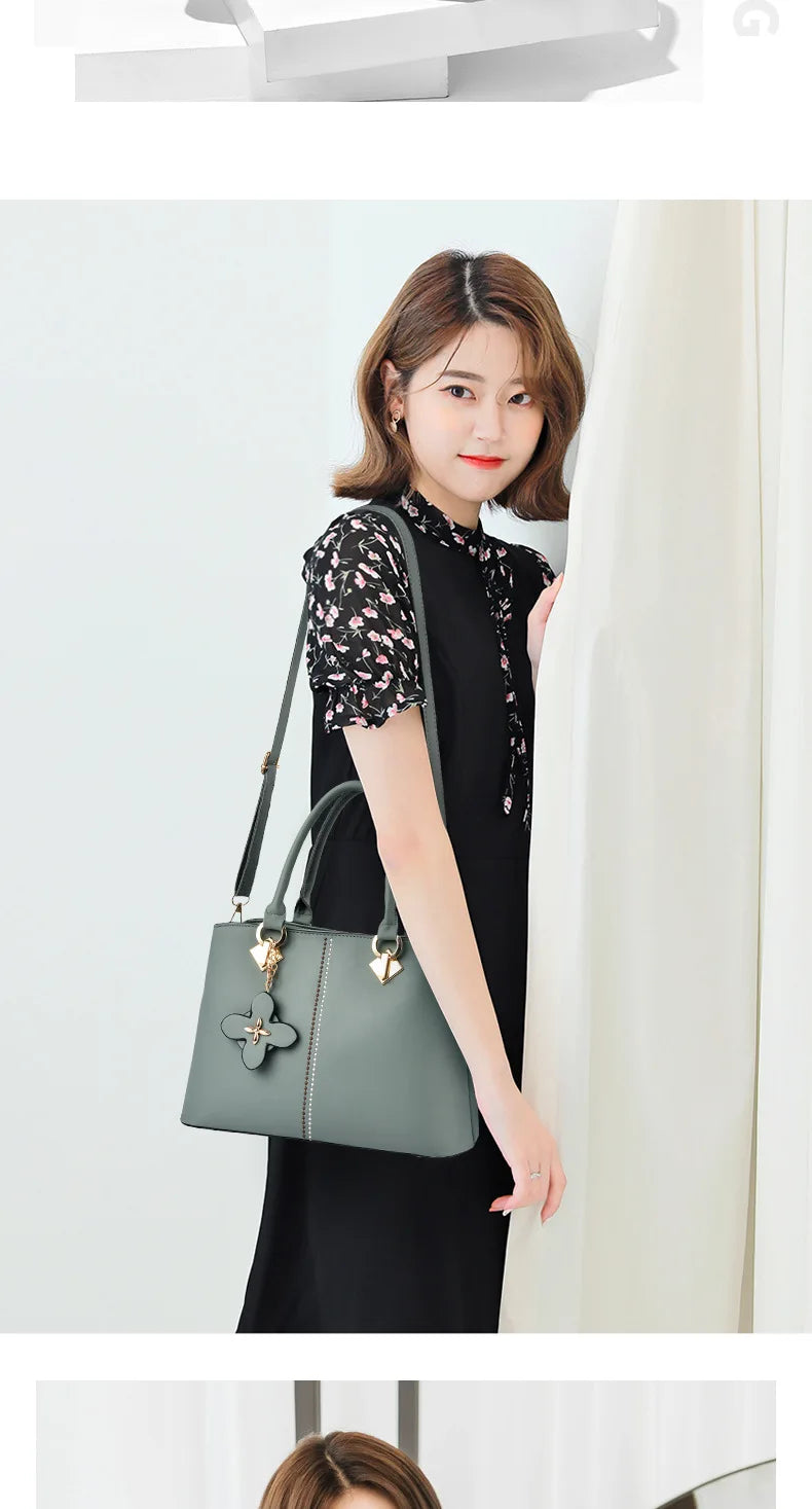 Nuevo Bolso de Hombro para Mujer 2026, Bolso de Diseñador de Lujo, Bolso de Cuero con Monograma Estampado, Bolso Bandolera