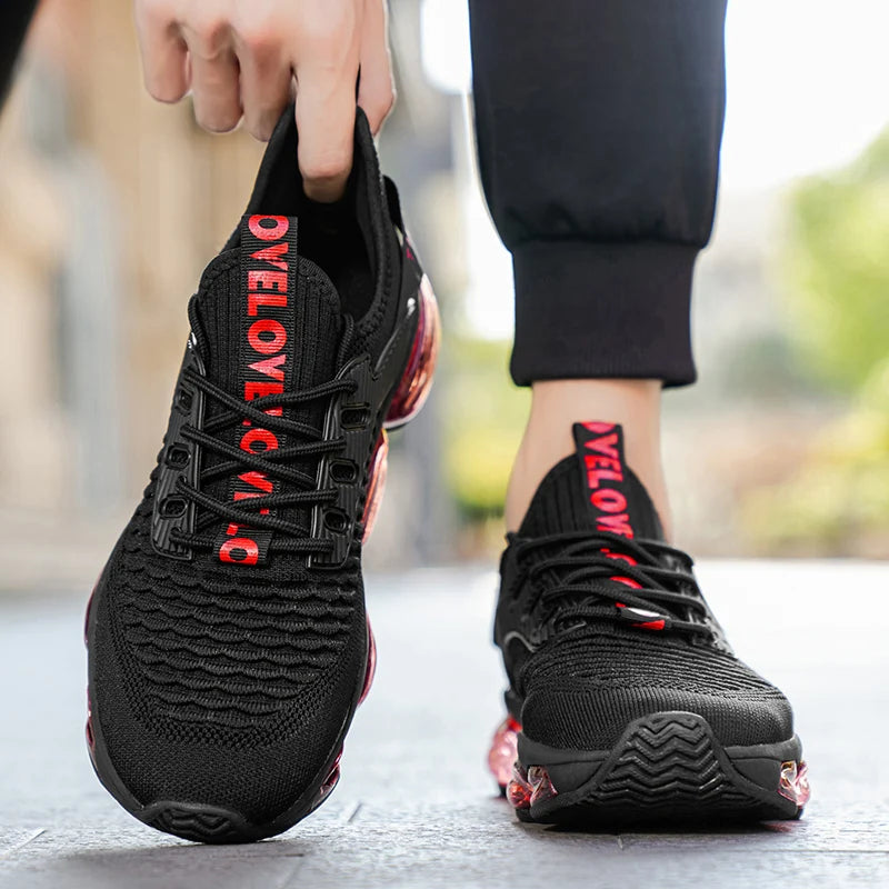 Zapatillas de deporte informales para hombre, zapatos de carrera de entrenador de lujo transpirables, mocasines de moda, zapatos para correr para hombre