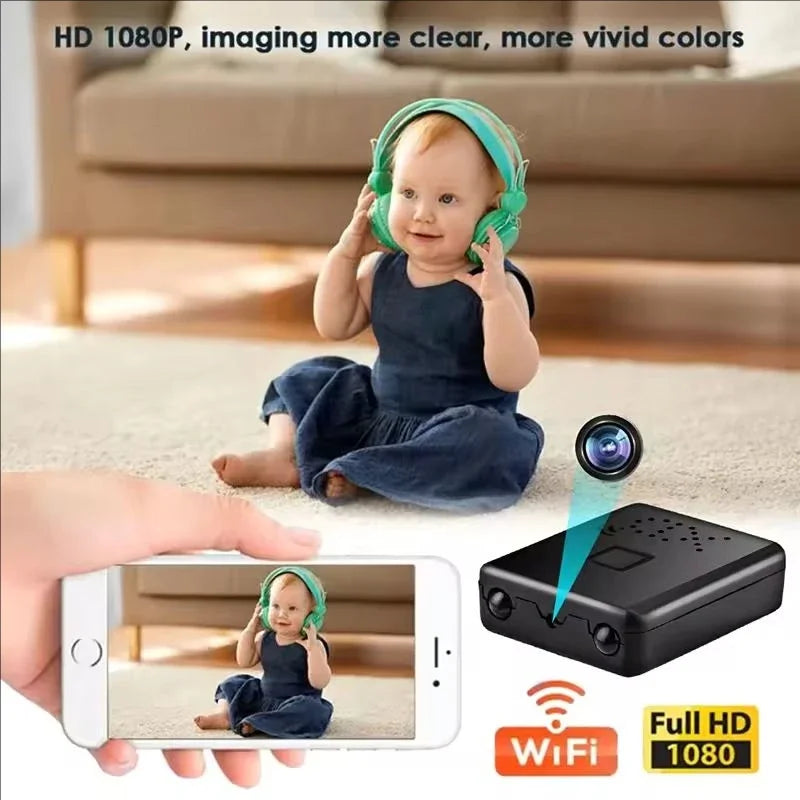 Mini Cámara Espía WiFi Full HD 1080P – Visión Nocturna, Detección de Movimiento, Inalámbrica