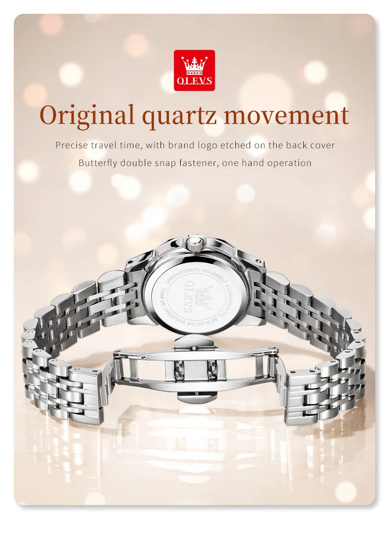 Reloj de Pulsera OLEVS 9931 para Mujer, Elegante, de Primera Marca, con Espejo en Forma de Rombo, Cuarzo Original, Diamantes, Acero Inoxidable, a la Moda, Resistente al Agua