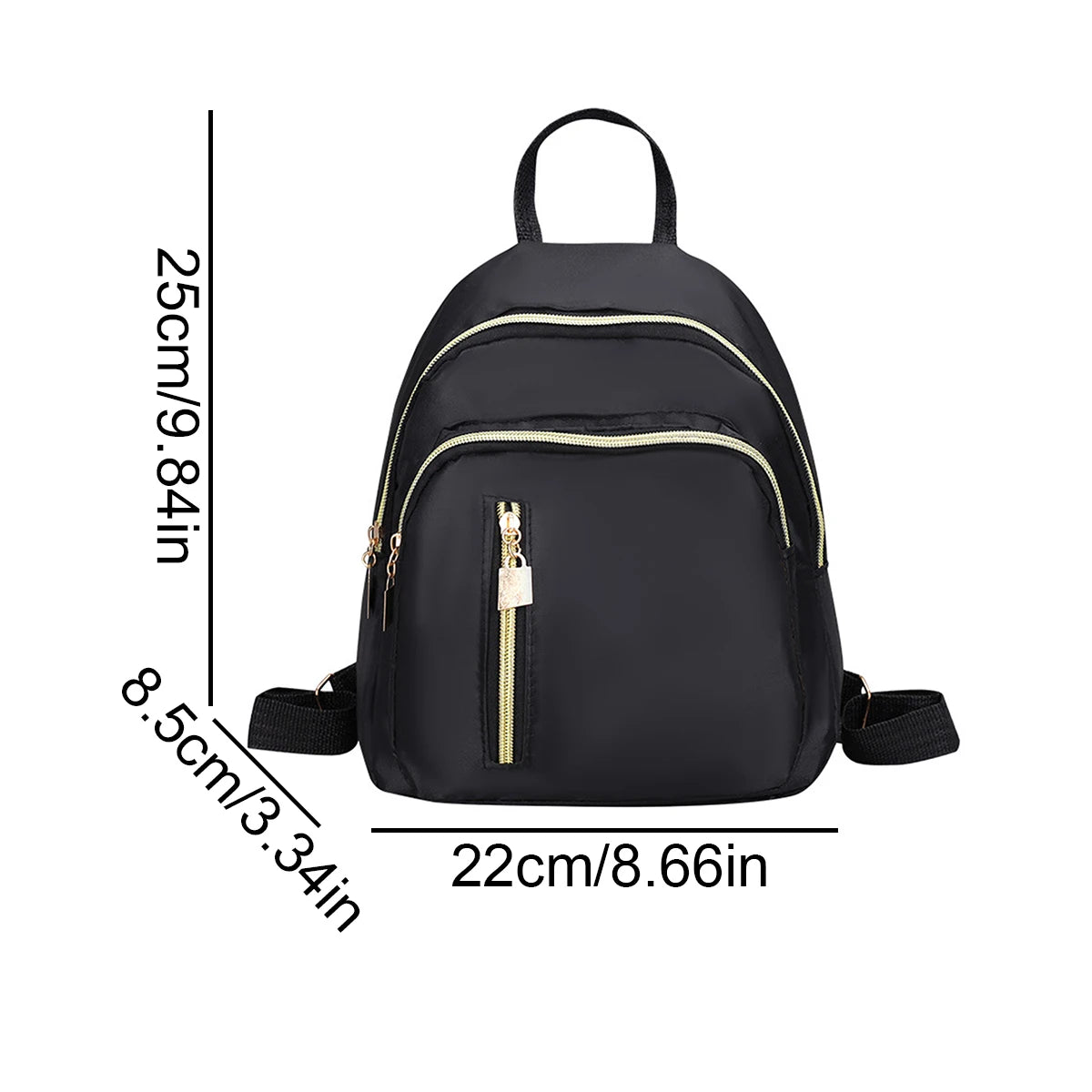 Mochila informal de moda para mujer, bolso de viaje diario pequeño y ligero para la universidad, viajes al aire libre, lindo bolso de hombro para todos los días