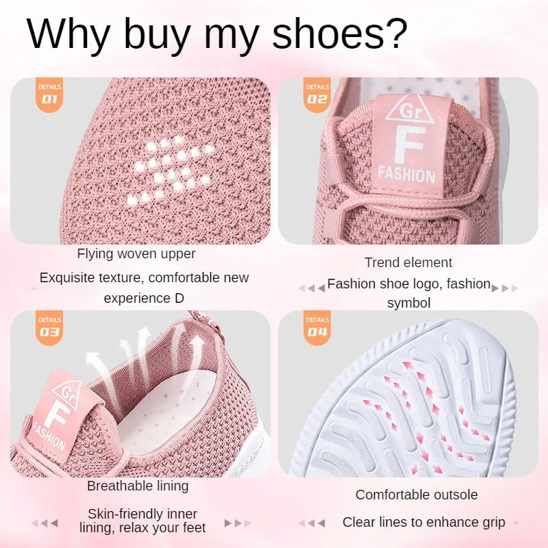 Zapatillas Deportivas para Mujer 2026, Transpirables, de Malla, para Caminar, Cómodas, Casuales y a la Moda