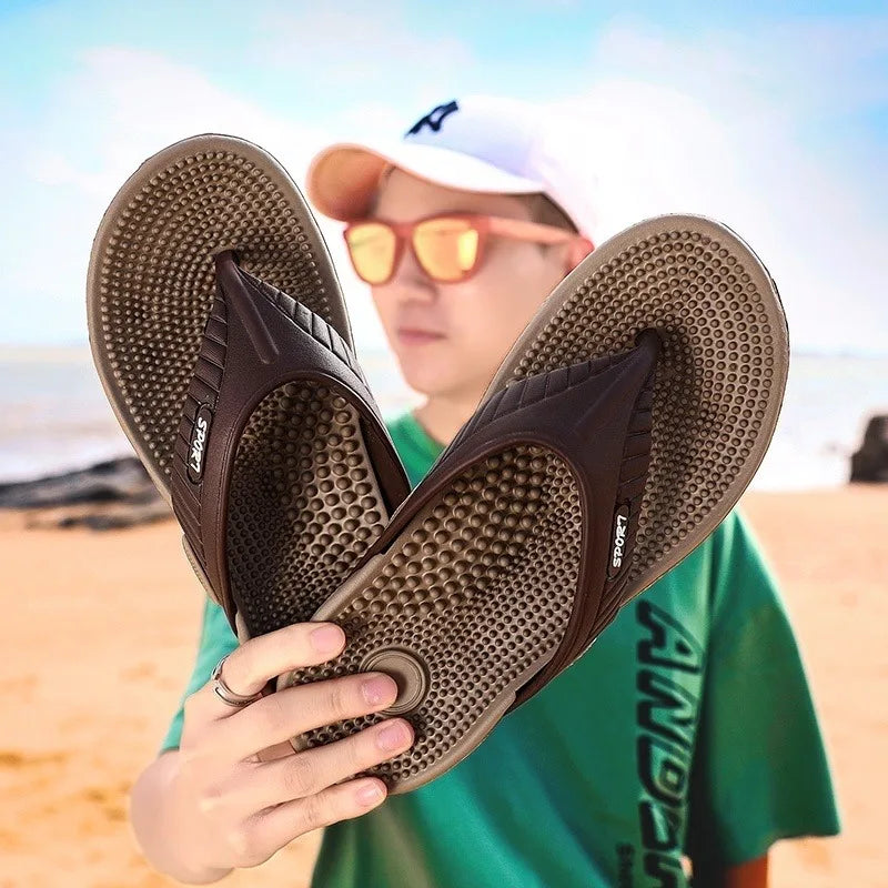 Chanclas casuales de moda para hombre de verano, zapatillas de playa para deportes al aire libre