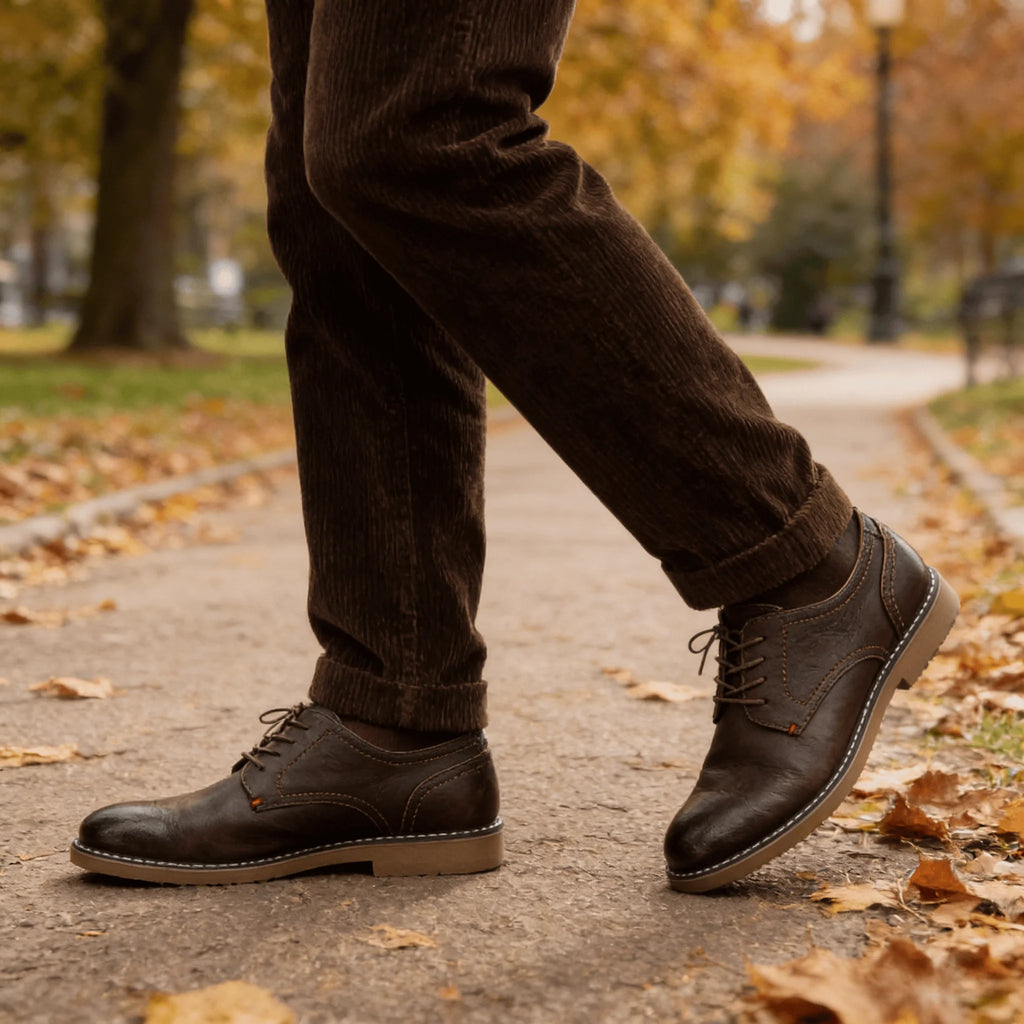 Zapatos de Cuero para Hombre, Cómodos, de Marca, a la Moda 2026