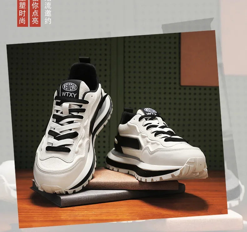 Zapatillas Deportivas Transpirables para Hombre, Primavera 2026, con Suela Suave Antideslizante, Blancas, Modernas, Estilo Casual