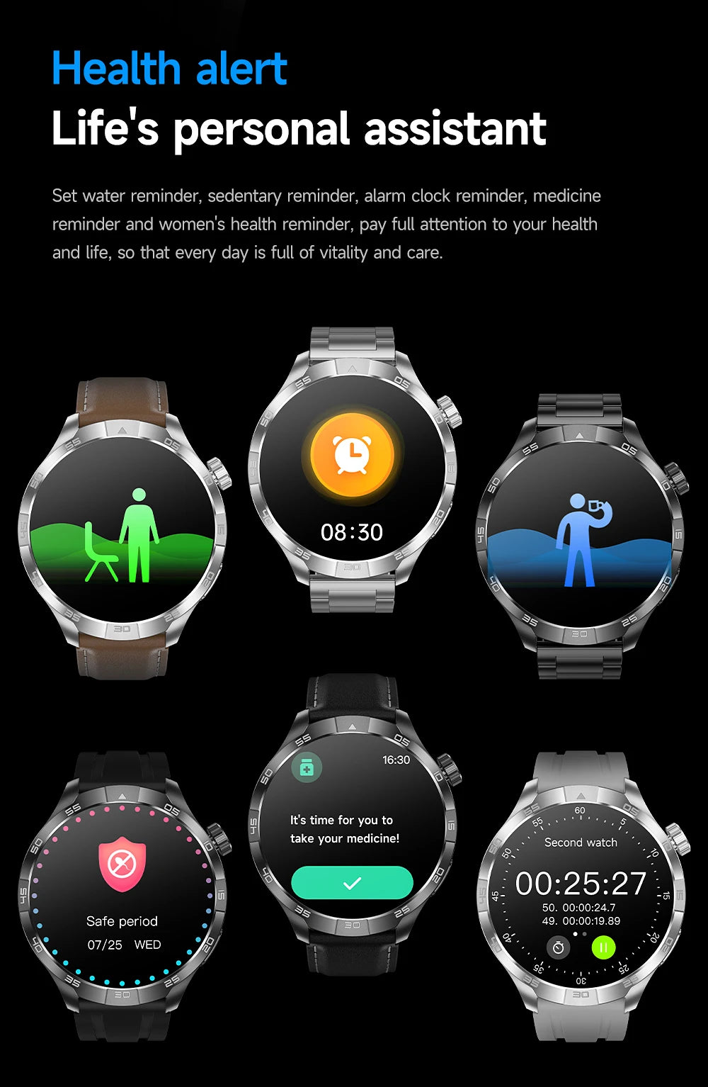 Smartwatch Deportivo con GPS y Brújula – AMOLED 1.85", NFC, IP68, Bluetooth 5.3, 14 Días de Batería