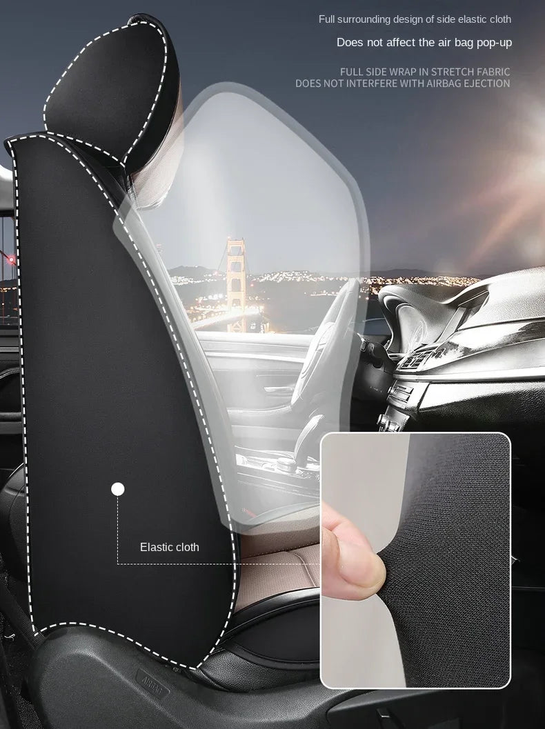 Fundas de Asiento 3D para Mercedes E-CLASS W210/W212/W213 – Cuero Sintético, Cobertura Total