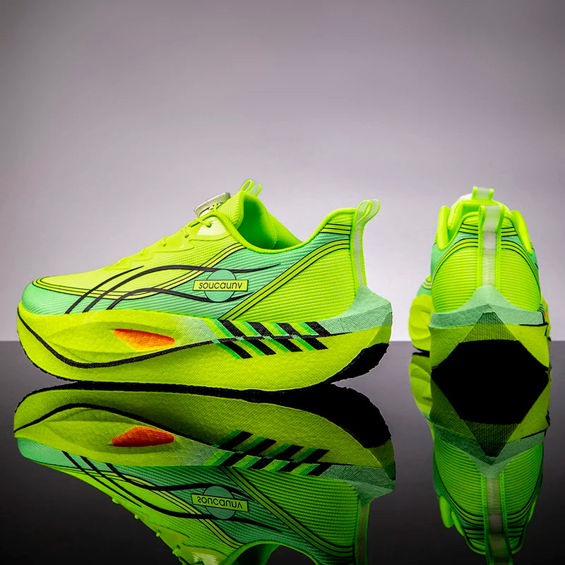 Zapatillas para Correr Profesionales con Placa de Carbono para Fitness, Maratón, Deportivas Ligeras para Hombre, Cómodas y Antideslizantes para Mujer