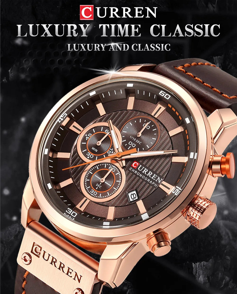 Reloj de Pulsera CURREN 8291 para Hombre, Cronógrafo de Cuarzo, Estilo Casual, Deportivo, Militar, de Moda, para Caballero
