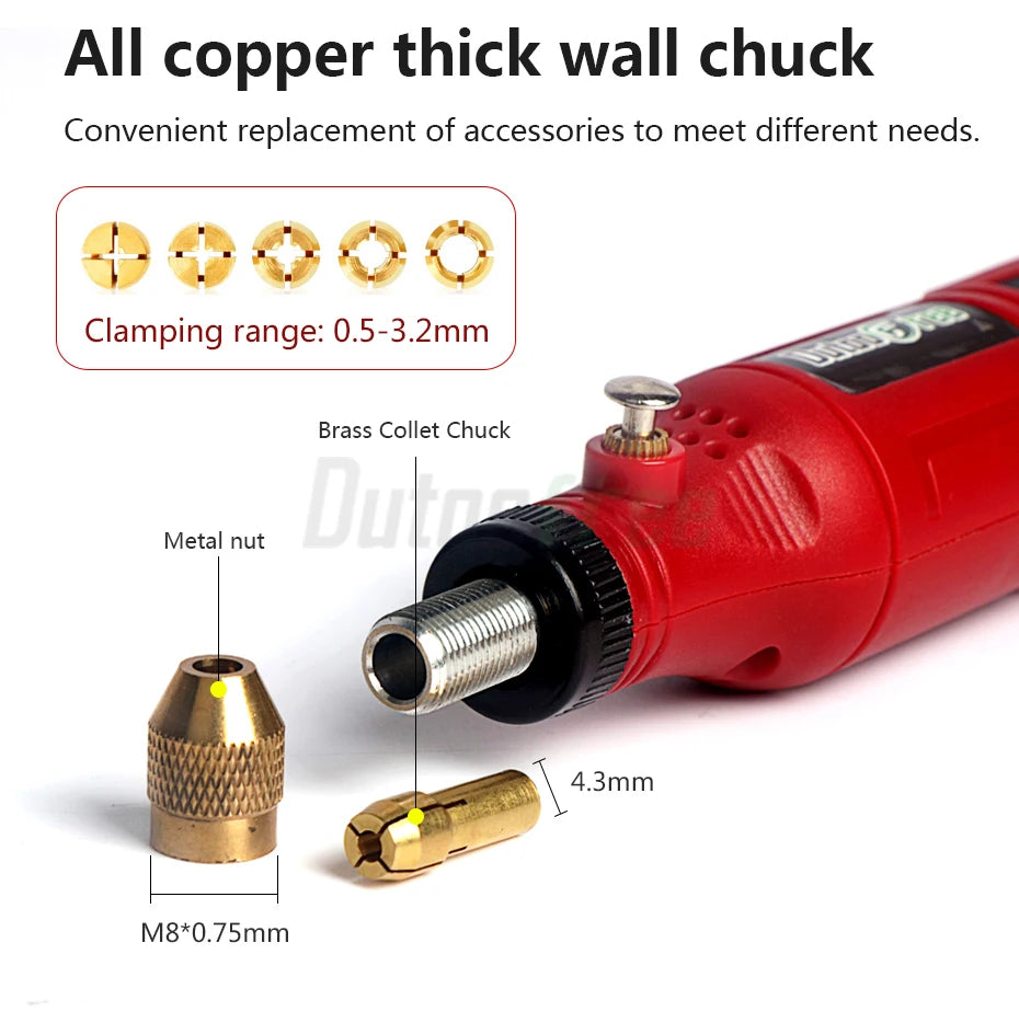Mini taladro inalámbrico de 3,7 V, pluma de pulido y grabado, Kit de herramientas rotativas inalámbricas USB, pluma de grabado para carpintería, herramientas Dremel DIY 16000r