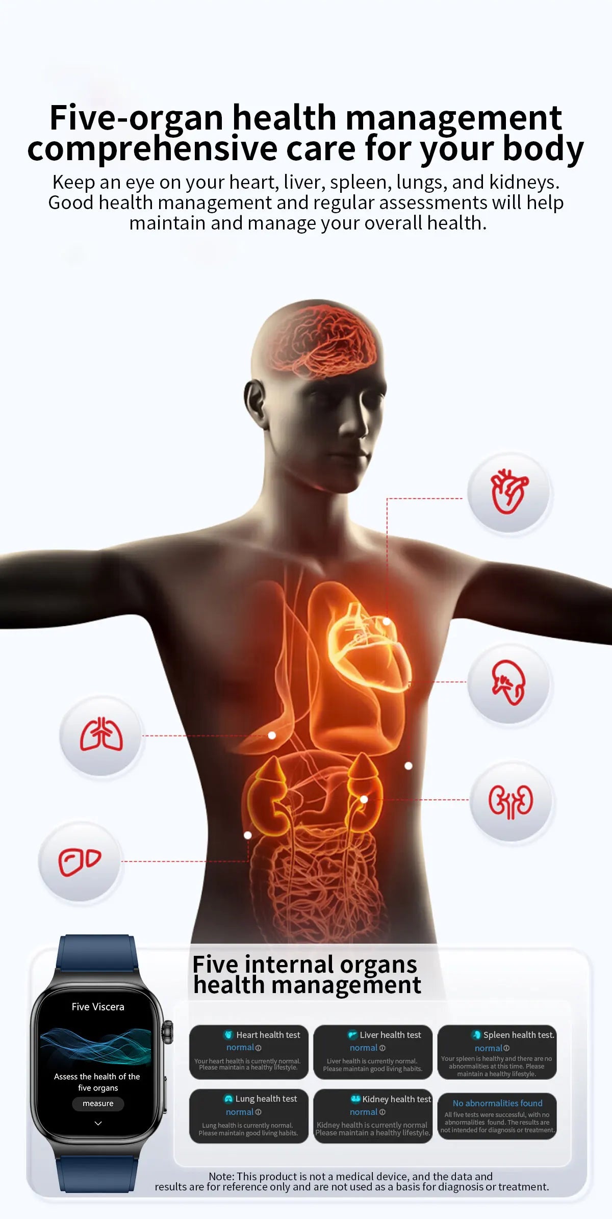 Nuevo Reloj Inteligente de Salud Nivel Hospitalario 2026 con Medición de Grasa Corporal, ECG, Oxígeno en Sangre, Presión Arterial, Pantalla AMOLED HD, Llamadas y Funciones Deportivas para Hombre
