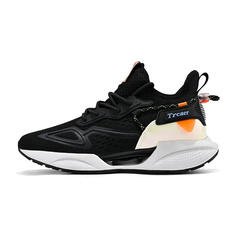 Zapatillas de deporte para hombre, zapatillas para correr de alta calidad con zapato de palomitas de maíz, cómodas zapatillas Unisex para correr, caminar, tenis informales, transpirables y ligeras
