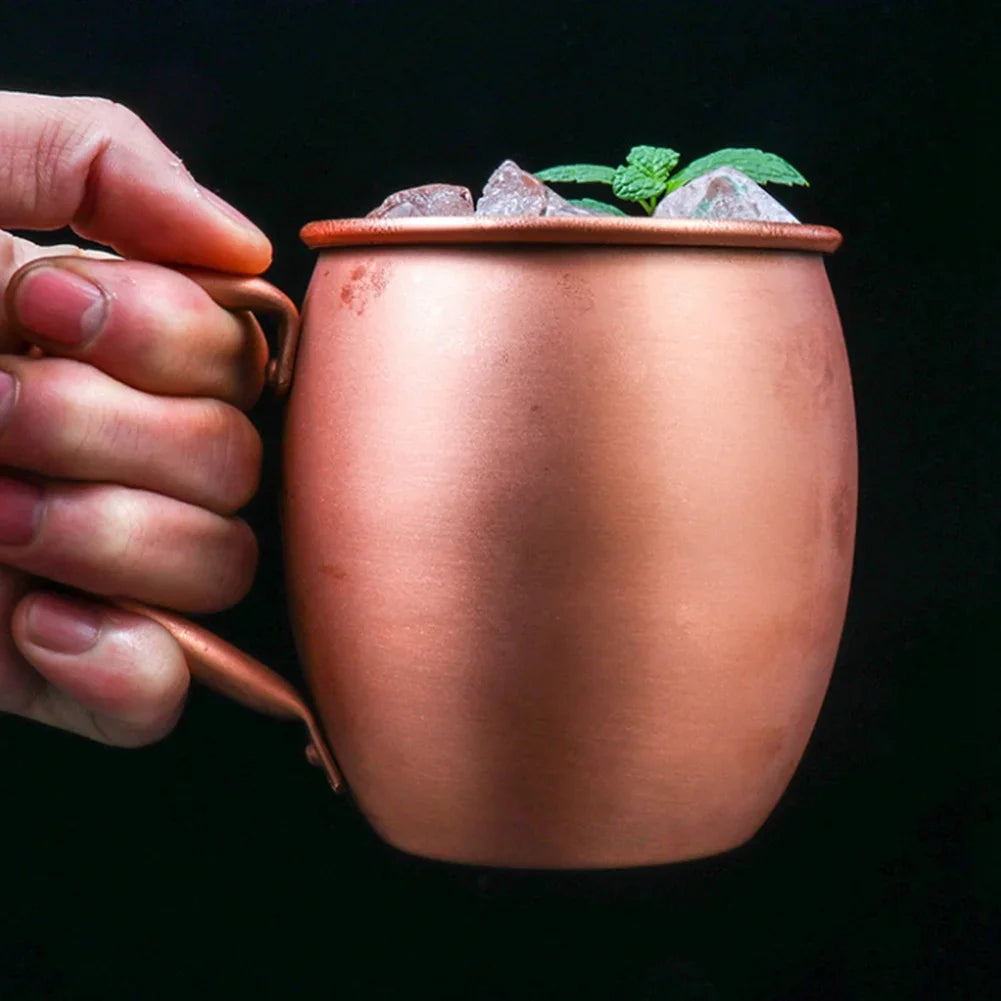 Taza de Cobre Puro de 530 ml, Taza Moscow Mule, Taza para Cócteles, Taza de Cobre Puro para Restaurante, Bar, Bebidas Frías