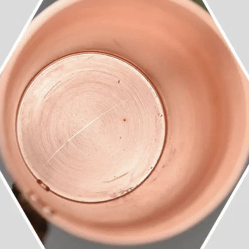 Taza de leche y cerveza de cobre puro hecha a mano, mango tejido, agua gruesa, mula de Moscú, taza de 400 ml, postre, café, vasos, regalos para parejas