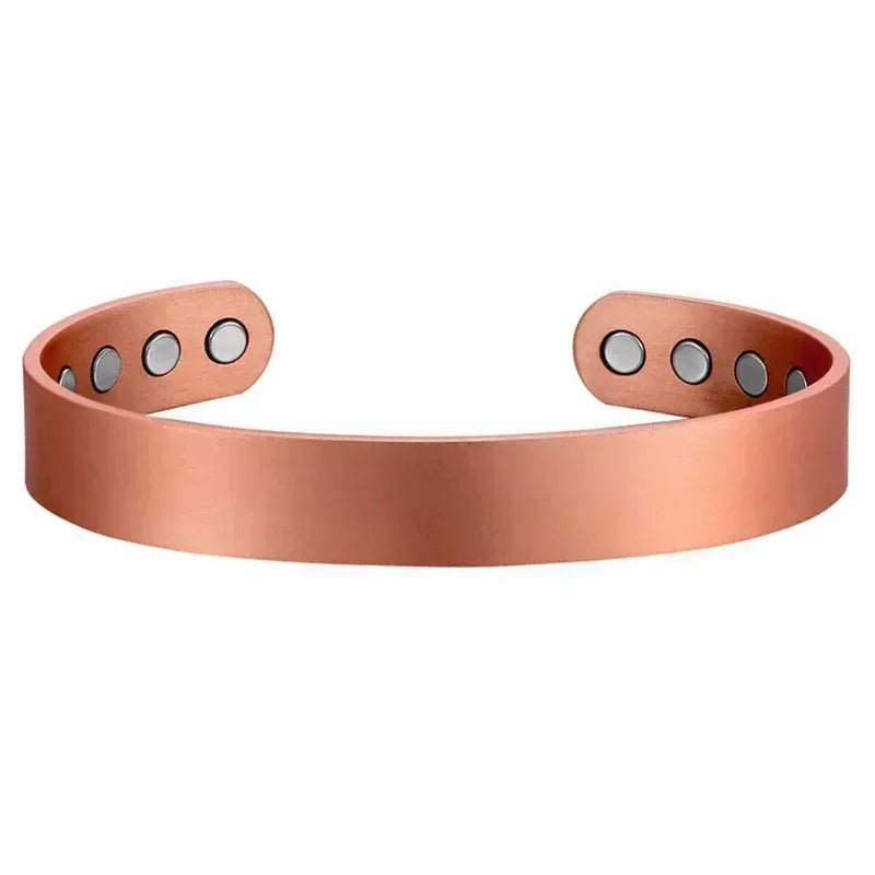 Pulsera magnética de cobre puro para hombres, imanes ajustables para artritis, brazalete para mujeres, terapia, brazaletes de energía para la salud, triangulación de envíos/al por mayor