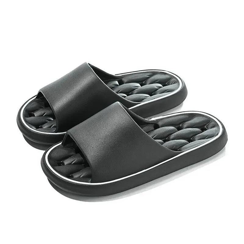 Zapatillas de casa para baño con fugas, zapatilla de ducha de secado rápido, chanclas de playa ligeras y con fugas, toboganes de natación para mujer