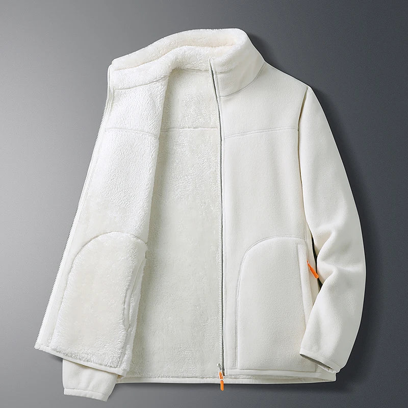 Sudadera con capucha de lana Unisex para hombre y mujer, ropa deportiva de gran tamaño, cálida y gruesa, sudadera clásica informal, moda de otoño e invierno