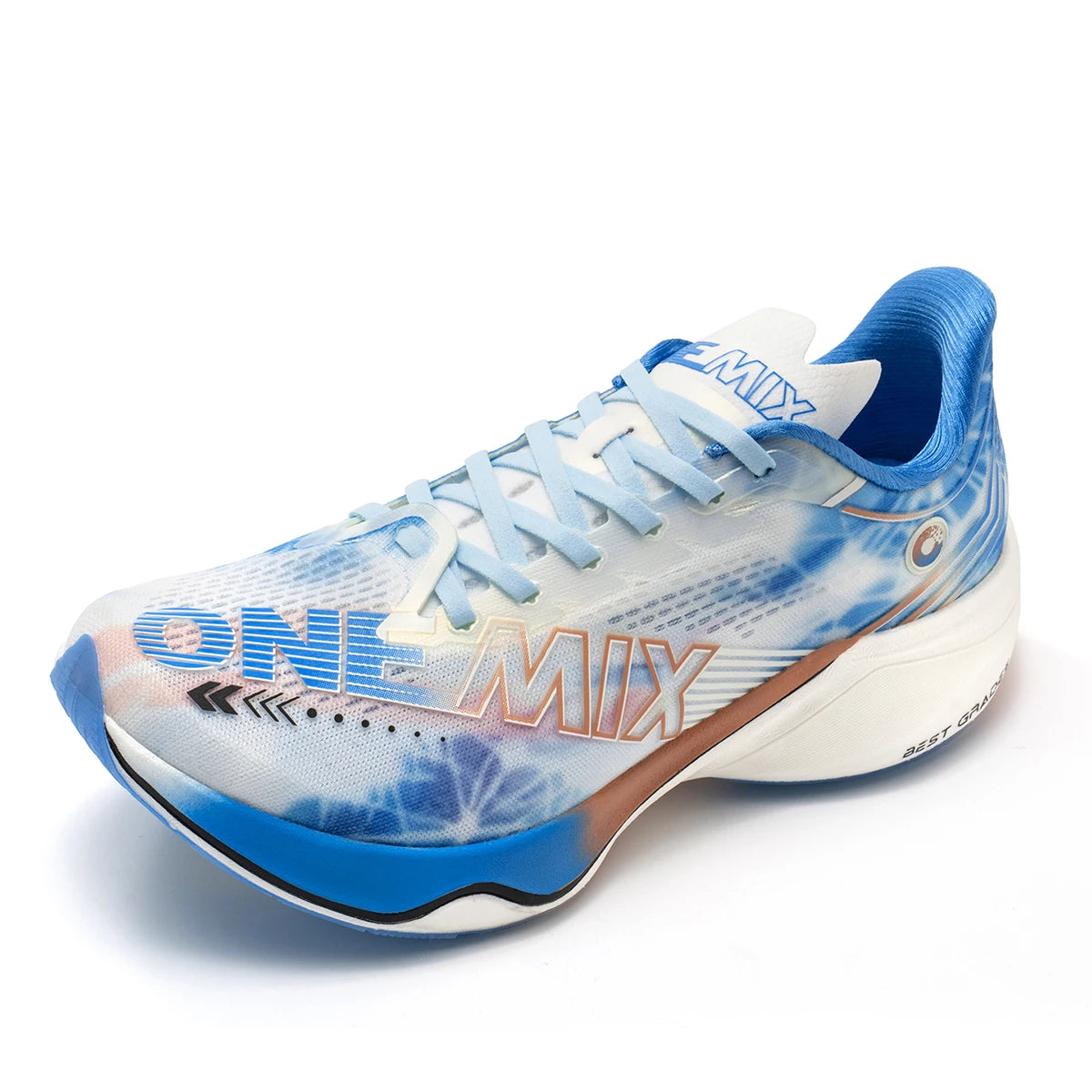 ONEMIX Zapatillas de Running y Entrenamiento con Placa de Carbono de Nylon para Hombre, Amortiguación Completa, Zapatillas Deportivas con Placa de Carbono para Caminar