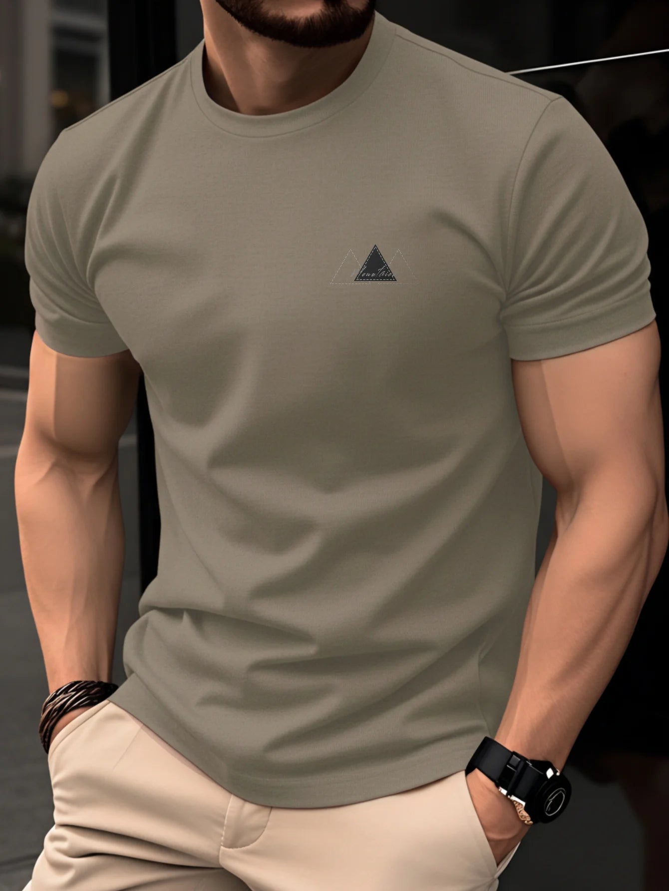 Camiseta de manga corta con cuello redondo para hombre, 100% algodón, informal, holgada, con estampado de letras, cómoda, deportiva, para verano