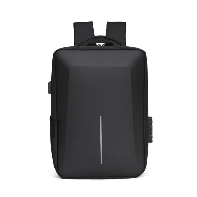Mochila informal de carcasa dura para hombre HOMEFISH, mochila antirrobo, bolsa de viaje de alta capacidad con carga USB, bolsa de ordenador de negocios a la moda