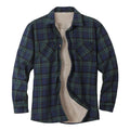 New2026 Chaqueta de lana a cuadros para hombre, Otoño Invierno, cuello vuelto, botón, camisa gruesa, chaqueta para hombre, chaqueta informal, camisas