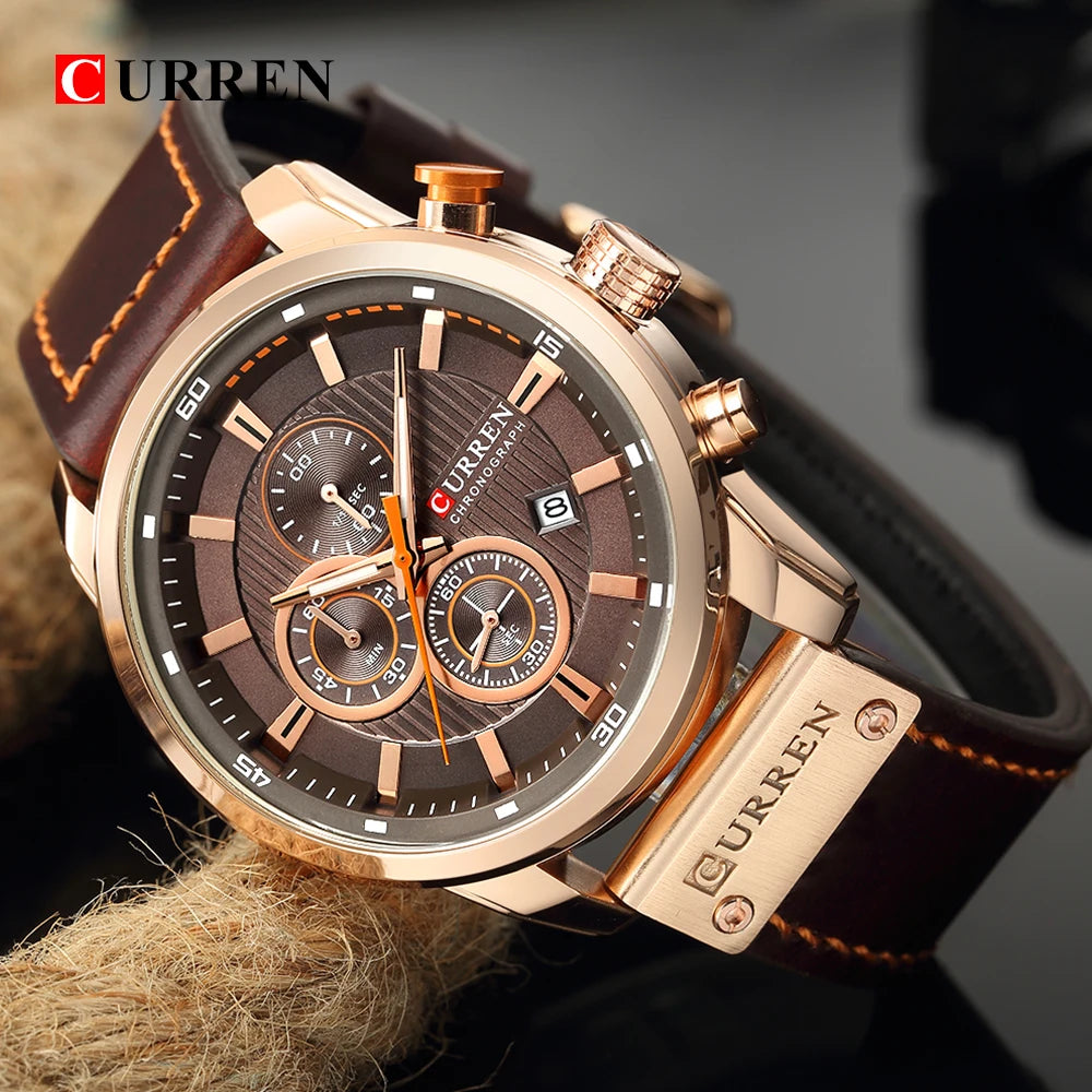 Reloj de Pulsera CURREN 8291 para Hombre, Cronógrafo de Cuarzo, Estilo Casual, Deportivo, Militar, de Moda, para Caballero