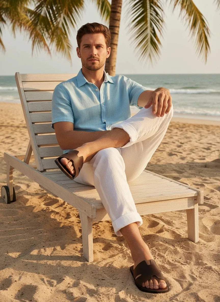 Nuevas sandalias casuales para hombre, para uso diario, baño, exterior, antideslizantes, resistentes al desgaste, ligeras y frescas.